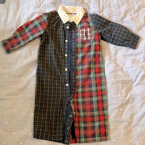 6 month Ralph Lauren mix and match plaid button down longall